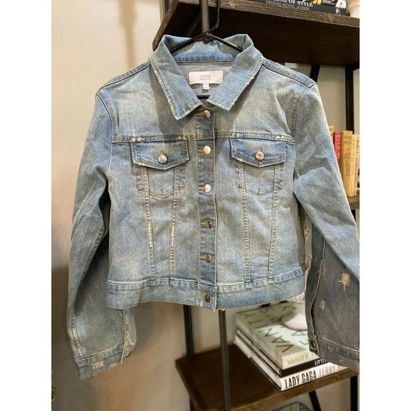 Elizabeth And James Piper Denim Jacket Distres - Picture 4 of 12